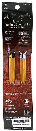 JUST FUNKY Jujutsu Kaisen Chopsticks Set of 2 - Yuji Itadori and Satoru Gojo Chopsticks - Jujutsu Kaisen Merch Includes 2 Sets of Bamboo Chopsticks - 8.85 Inches Long Anime Chopsticks