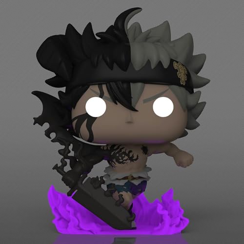 Funko Pop! Animation: Black Clover - Black Asta (Glow in The Dark) Figure (Entertainment Earth Exclusive)