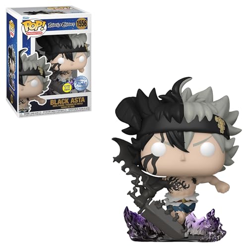 Funko Pop! Animation: Black Clover - Black Asta (Glow in The Dark) Figure (Entertainment Earth Exclusive)