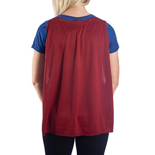 DC Supergirl Cape Tee Cosplay Supergirl Shirt Supergirl Cosplay - Supergirl Cape Shirt DC Comics Supergirl Tshirt-Large