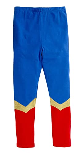 WARNER BROS Justice League Supergirl Big Girls Costume Dress Leggings Cape and Headband 4 Piece Set 14-16