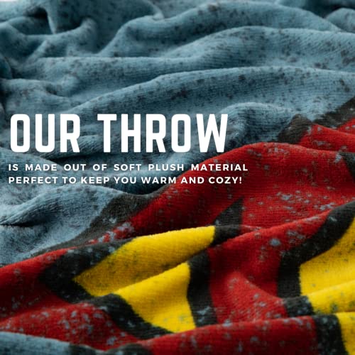 Franco Collectibles Superman Bedding Super Soft Micro Raschel Throw, 46 in x 60 in, (Official Licensed Product)