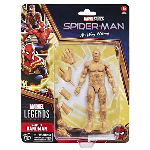Marvel Legends Series Sandman, Spider-Man: No Way Home Collectible 6-Inch Action Figures, Ages 4 and Up