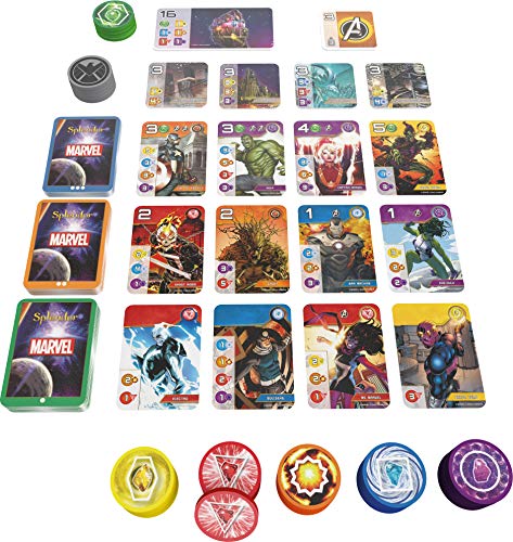 Space Cowboys | Splendor: Marvel | Board Game | Ages 10+ | 2-4 Players | 30 Minutes
