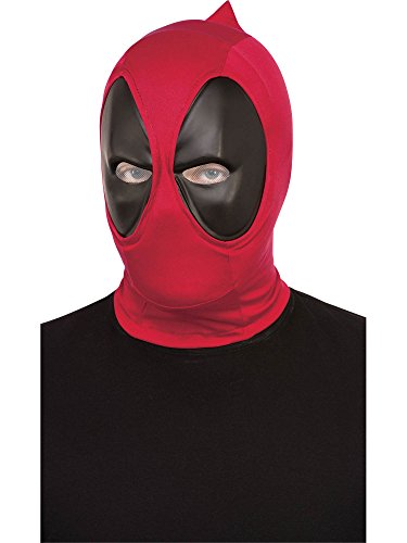 Rubie's Costume Co. Men's Deadpool Deluxe Fabric Overhead Mask, Red, One Size