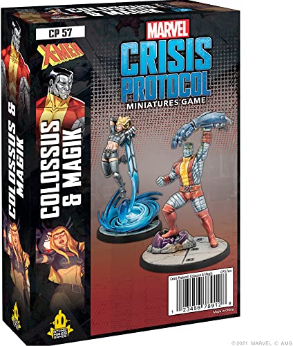 Marvel Crisis: Protocol – Colossus & Magik Character Pack | Marvel Miniatures Game | Strategy Game | Ages 14+ | for 2 Players | Average Playtime 90 Minutes | Made by Atomic Mass Games CP57en