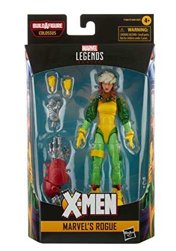 Marvel Hasbro Legends Series 6-inch Scale Action Figure Toy Marvel's Rogue Premium Design, 1 Figure, 2 Accessories, and 1 Build-A-Figure Part