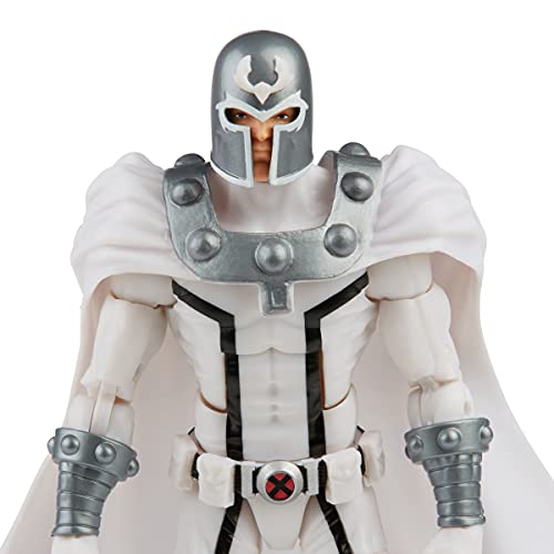 Marvel Hasbro Legends Series X-Men 6-inch Collectible Magneto Action Figure Toy, Premium Design and 2 Accessories, Ages 4 and Up, White