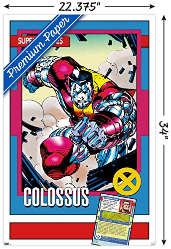 Trends International Marvel Trading Cards - Colossus Wall Poster, 22.375" x 34", Premium Unframed Version