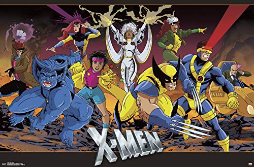 Trends International Marvel Comics - The X-Men - Group Wall Poster, 22.375" x 34", Poster & Mount Bundle