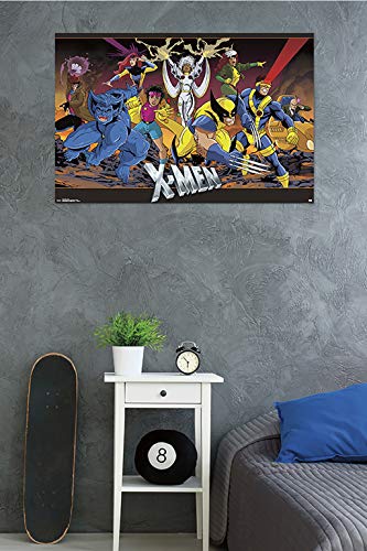 Trends International Marvel Comics - The X-Men - Group Wall Poster, 22.375" x 34", Poster & Mount Bundle