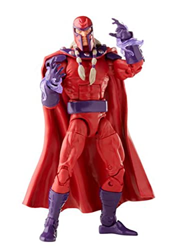 Marvel Legends Series 6-inch Scale Action Figure Toy Magneto, Premium Design, 1 Figure, and 5 Accessories , Red