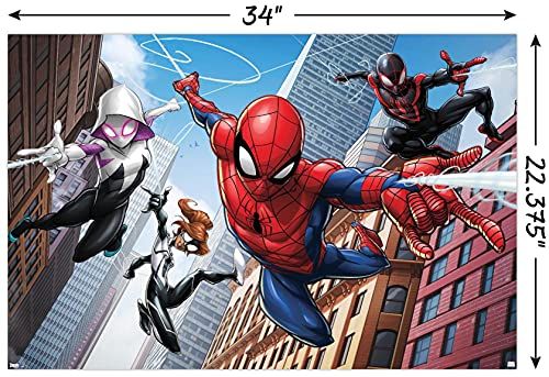 Trends International Marvel Comics - Spider-Man - Web Heroes Wall Poster, 22.375" x 34", Unframed Version