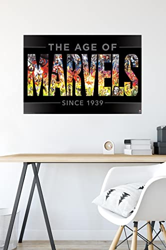 Trends International Marvel Comics - Marvel 80th Anniversary - Age of Marvels Wall Poster, 22.375" x 34", Unframed Version