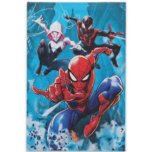 Open Road Brands Marvel Spider-Man and Friends Gallery Wrapped Canvas Wall Decor - Action-Packed Spider-Man Wall Art for Man Cave or Movie Room