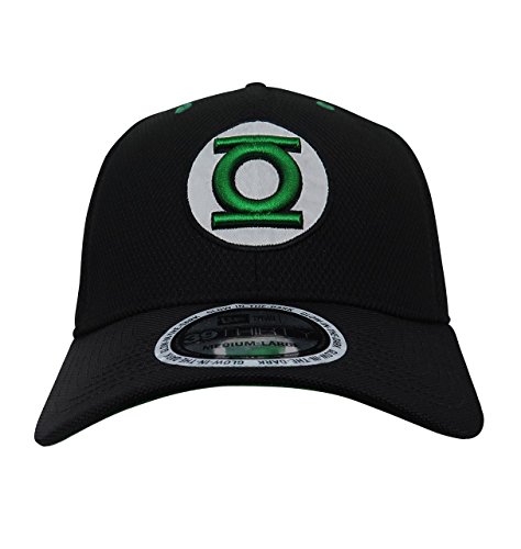 Green Lantern Black Glow Armor 39Thirty Fitted Hat- Small/Medium