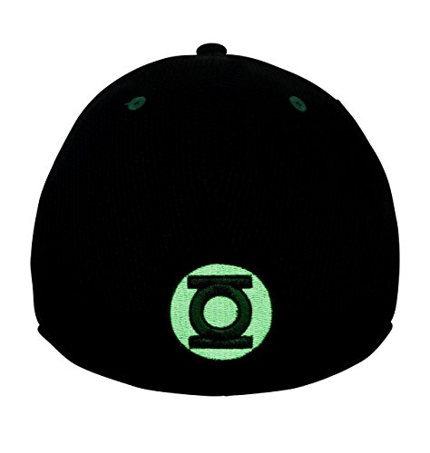 Green Lantern Black Glow Armor 39Thirty Fitted Hat- Small/Medium