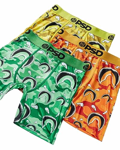 PSD Men's Wf Faces 3-Pack Boxer Briefs, Multi, XL