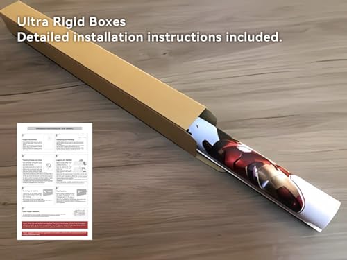 Wthh Superhero Wall Decal for Boys' Bedroom Decor - Easy Peel and Stick Vinyl Stickers for Kids Room, Bathroom, and Playroom - 24" x 16"（Large）