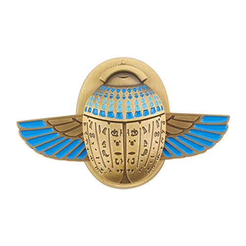 Moon Golden Scarab Compass Props Movable Wings Superhero Weapon Darts Ancient Egyptian Amulet Alloy Souvenir