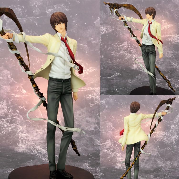 Anime Figure 26cm Light Yagami Action Figure Model, PVC Anime Statue Character Collectible Desktop Decorations