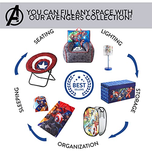 Idea Nuova Marvel Avengers Canvas LED Wall Art,Childrens Wall Hanging Décor,11.5"x15.75"