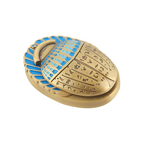 Moon Golden Scarab Compass Props Movable Wings Superhero Weapon Darts Ancient Egyptian Amulet Alloy Souvenir