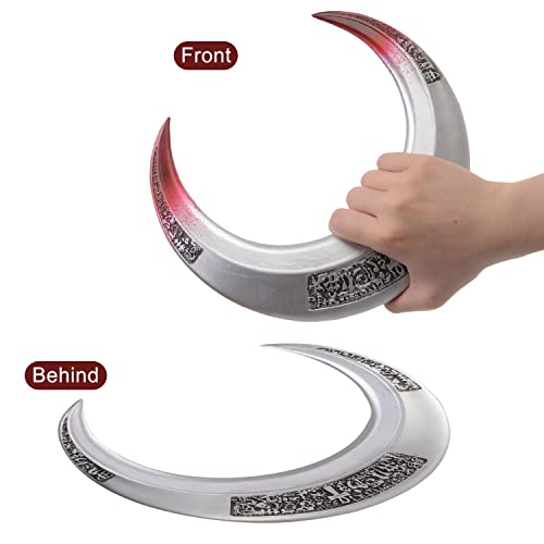 HugOutdoor 2 Pcs Foam Golden Crescent Darts Movie Superhero Moon Cosplay Knight Weapon Prop for Halloween Costume Accessories
