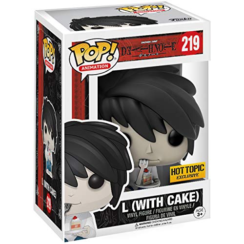 L [with Cake] (Hot Topic Exc): Funk o Pop! Animation Vinyl Figure Bundle with 1 Compatible 'ToysDiva' Graphic Protector (219 - 13578 - B)