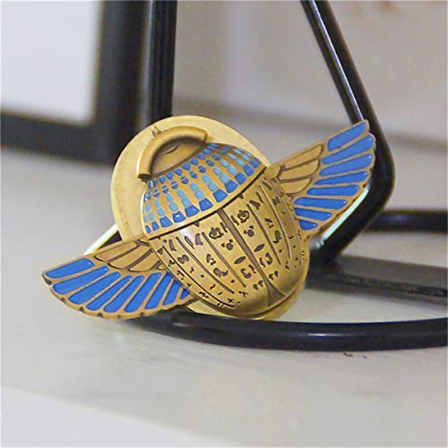Moon Golden Scarab Compass Props Movable Wings Superhero Weapon Darts Ancient Egyptian Amulet Alloy Souvenir