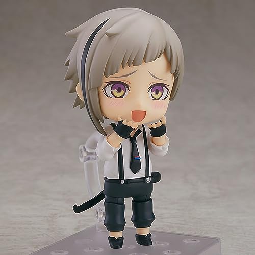 QAHEART 2pcs Anime BSD Figure Akutagawa Ryunosuke and Nakajima Atsushi Action Figure Model Clay Man with Accessories, 3.93'' Movable Desktop Figure Handmade Collectible