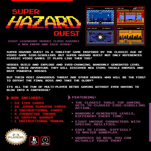 Super Hazard Quest - The Board-Game Played Like a Retro Pixel Video Game!