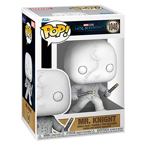 POP Marvel: Moon Knight - Mister Knight [Mr. Knight] Funko Vinyl Figure (Bundled with Compatible Box Protector Case), Multicolor, 3.75 inches