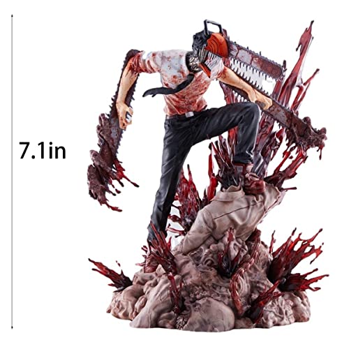 VKEIZBI Chainsaw Man Figure Toys 7inch Denji Statue Anime Action Figures Decoration Toys Gift