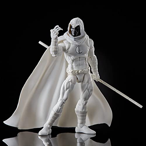 Marvel Hasbro Legends Series 6-inch Collectible Moon Knight Action Figure Toy, Ages 4 and Up