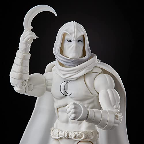 Marvel Hasbro Legends Series 6-inch Collectible Moon Knight Action Figure Toy, Ages 4 and Up