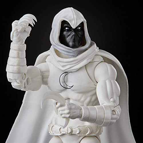 Marvel Hasbro Legends Series 6-inch Collectible Moon Knight Action Figure Toy, Ages 4 and Up