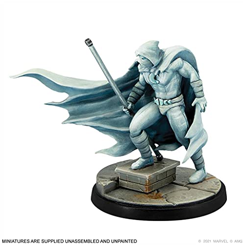 Marvel Crisis Protocol Blade & Moon Knight Character Pack | Miniatures Battle Game for Adults and Teens | Ages 14+ | 2 Players | Avg. Playtime 90 Minutes | Made by Atomic Mass Games