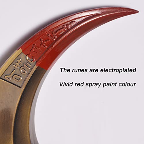 Superhero Mr Knight Cosplay Prop Moon Knight Marc Spector Metal Crescent Darts for Gift Collections and Costume Accessories Bronze