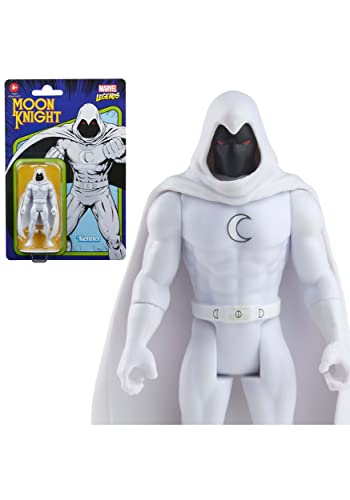 Hasbro Marvel Legends Series 3.75-inch Retro 375 Collection Moon Knight Collectible Action Figure, Toys for Kids Ages 4 and Up