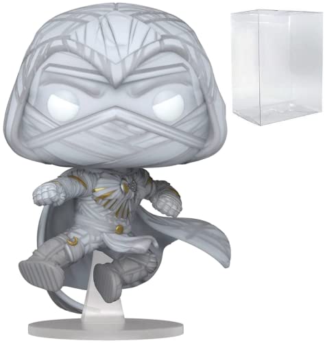 POP Marvel: Moon Knight - Moon Knight [Jumping] Funko Vinyl Figure (Bundled with Compatible Box Protector Case), Multicolor, 3.75 inches