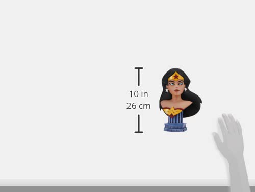 Diamond Select Toys Justice League Animated: Wonder Woman Legends in 3-Dimensions 1:2 Scale Bust, 10 inches