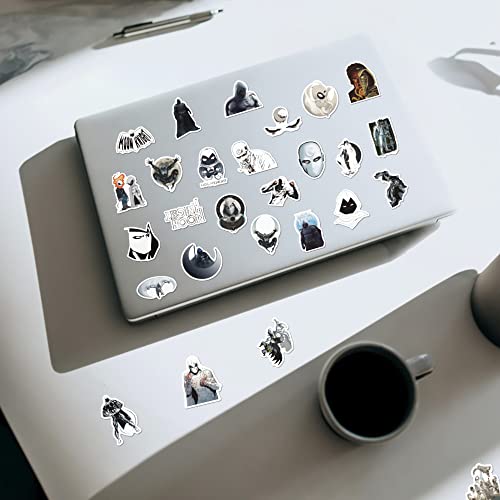Moon Knight Stickers for Laptop/Marc Spector Stickers/Steven Grant Stickers /50pcs American Movie Stickers/Vinyl Waterproof Stickers Luggage Skateboard Water Bottle Stickers for Kids Teens