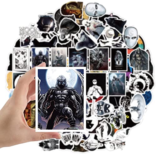 Moon Knight Stickers for Laptop/Marc Spector Stickers/Steven Grant Stickers /50pcs American Movie Stickers/Vinyl Waterproof Stickers Luggage Skateboard Water Bottle Stickers for Kids Teens