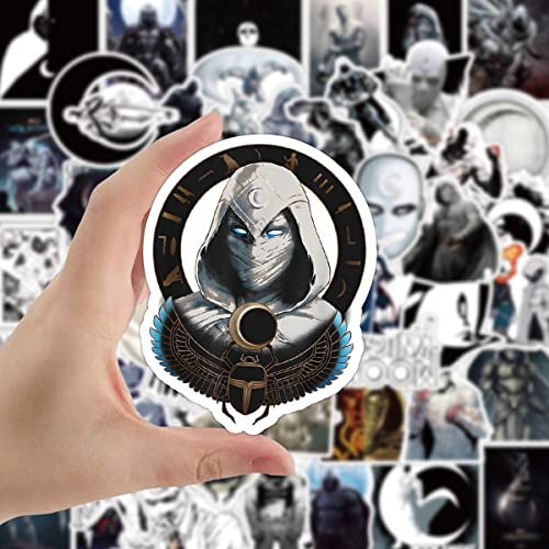 Moon Knight Stickers for Laptop/Marc Spector Stickers/Steven Grant Stickers /50pcs American Movie Stickers/Vinyl Waterproof Stickers Luggage Skateboard Water Bottle Stickers for Kids Teens