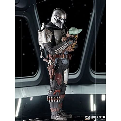 Iron Studios 1:18 Mandalorian and Grogu Art Scale - The Mandalorian, Multicolor