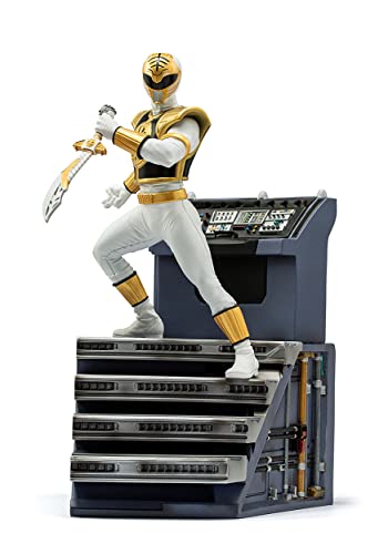 Iron Studios Power Rangers White Ranger 1/10 Scale | Power Rangers | 7" inches Collectible Figure