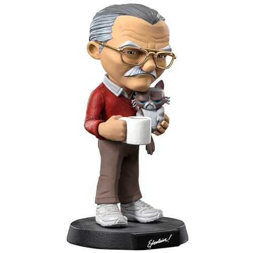 Iron Studios Stan Lee 5.5" Mini Co. PVC Stan Lee with Grumpy Cat Figure