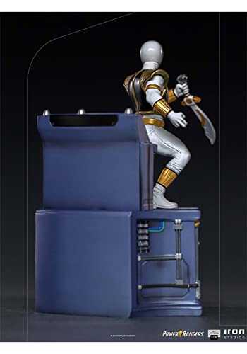 Iron Studios Power Rangers White Ranger 1/10 Scale | Power Rangers | 7" inches Collectible Figure