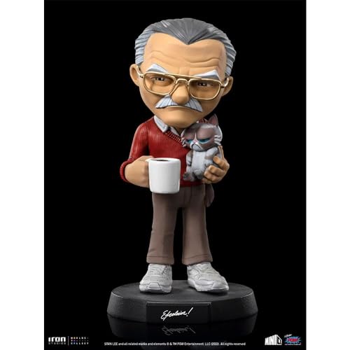 Iron Studios Stan Lee 5.5" Mini Co. PVC Stan Lee with Grumpy Cat Figure